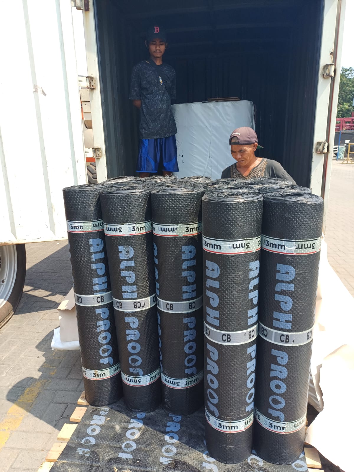 Pengiriman material Membran Bakar 3mm Sanded